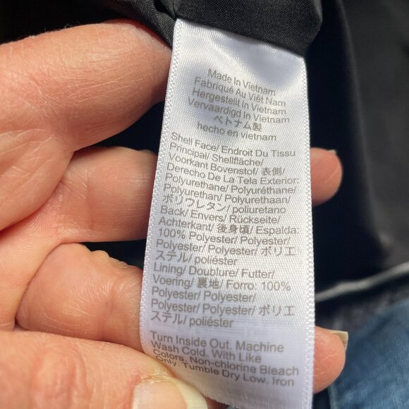 J. Crew Faux Leather Tank Top Size M, Fully Lined, Zip Back - Picture 5 of 7